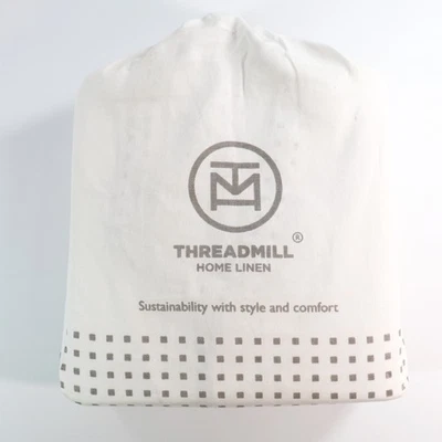 Nuevo juego de sábanas de algodón egipcio Threadmill para cama king size blanco liso nuevo con etiquetas Foto 1 de 4