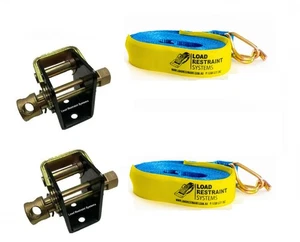 2 x Mini Winch With 9mtr Strap x 2500kg, Gypsy Trailer Winch, Ratchet Tie Down - Picture 1 of 1