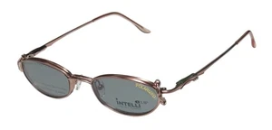 NUEVAS GAFAS ELITE INTELLI CLIP 750 GAFAS ROSA BORDE COMPLETO METAL MUJER OJO DE GATO - Imagen 1 de 9