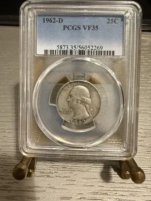1962-D Washington Quarter-PCGS VF35 - Image 1 of 2