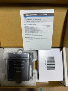 Set Crestron HD-TX-101-C-E and HD-RX-101-C-E HDMI Transmitter with Power Supply - Picture 1 of 4