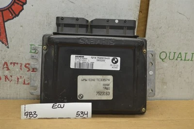 Unidad de control del motor Mini Cooper 2002-2004 ECU 1214752001901 módulo 534-7B3 Foto 1 de 4