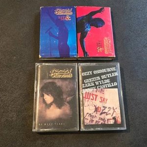 Ozzy Osbourne Cassette Lot x4 – No More Tears Just Say Ozzy Live & Loud 1 2 - Bild 1 von 13