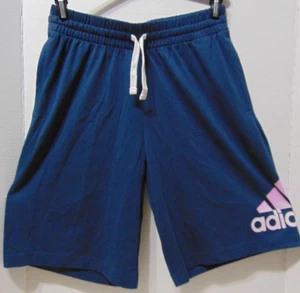 Men's ADIDAS Multi Sport Aeroready Shorts Navy Crew Purple/Pink Logo Size S/L - Picture 1 of 14