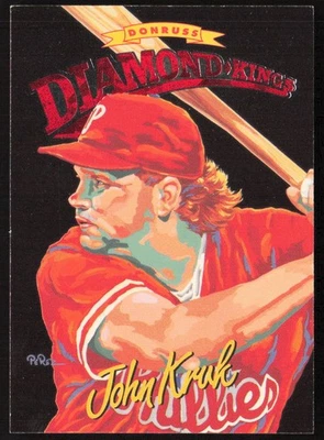 1994 Donruss Diamond Kings John Kruk #DK-9 Philadelphia Phillies - Image 1 of 2