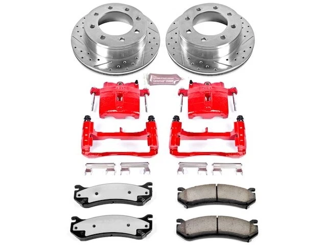 Pastilha de freio traseira e kit de rotor para 2001-2010 GMC Sierra 2500 HD 2002 2003 MT479VH - Imagem 1 de 1