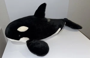 Vintage Seaworld Giant Jumbo Orca Killer Whale Plush 36” Long Stuffed Shamu - Picture 1 of 10