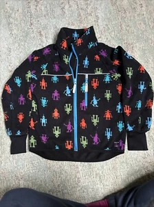 Polarn O Pyret POP Navy Robots Kids Fleece Jacket 7-8 Years 128 Cm Boy / Girl - Picture 1 of 4
