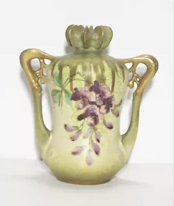 Antique Austria Art Nouveau Porcelain Vase, As Is - Picture 1 of 12