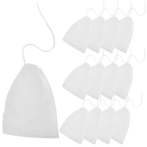 100Pcs Spice Bags for Cooking Drawstring Strainer Compost Tea Cotton Soup - Picture 1 of 12