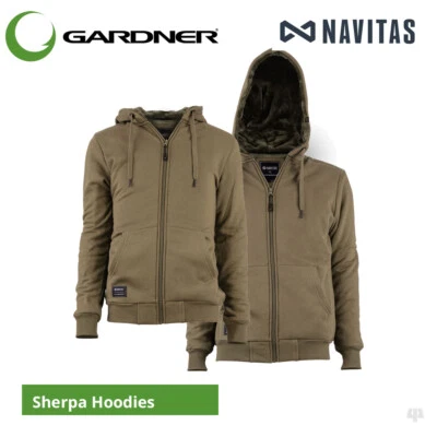 Gardner Tackle Navitas Sherpa Hoodies - Carp Barbel Pike Coarse Fishing Clothing