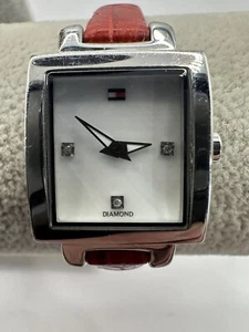 Tommy Hilfiger Diamond F80215 New Battery 20MM 7.25" MOP Womens Watch V - Picture 1 of 12