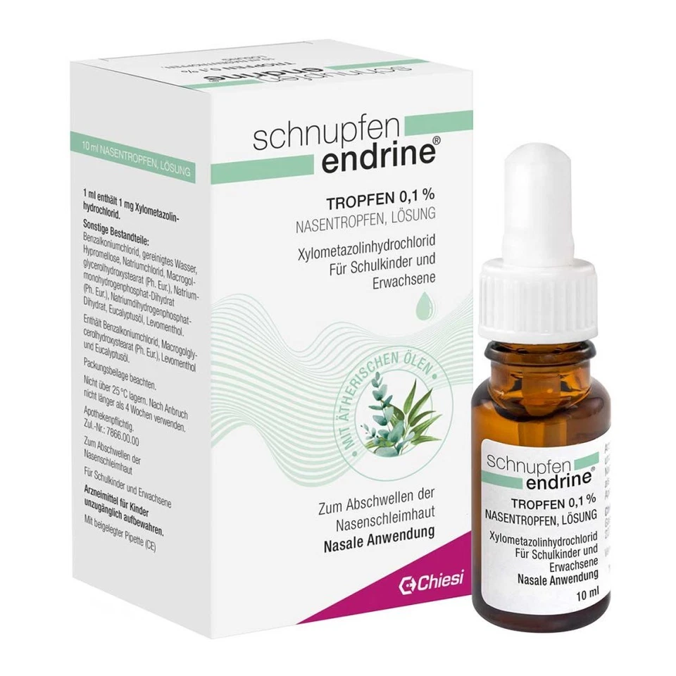CHIESI GMBH SCHNUPFEN ENDRINE 0,1% Nasentropfen Tropfen 10 ml PZN 03925069