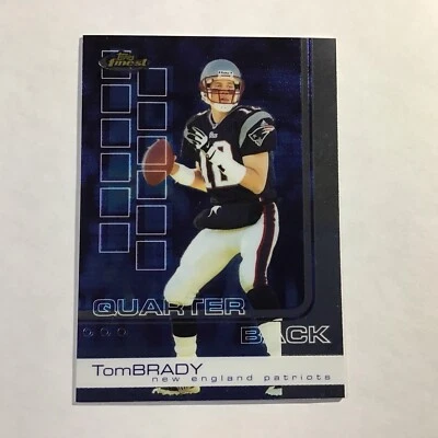 TOM BRADY 2002 Topps Finest FIRST TOPPS "2nd year" #50 NEW ENGLAND PATRIOTS GOAT - Image 1 of 2