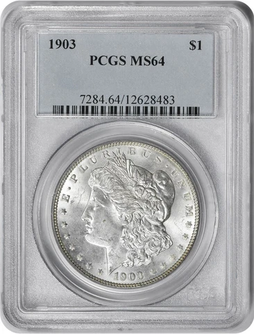 1903 Morgan Silver Dollar MS64 PCGS Cover