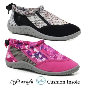 BOYS GIRLS AQUA SHOES WET SUIT BEACH SURF SURFING SNORKELLING KAYAK SPORTS SHOES - Picture 1 of 9