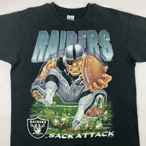 VTG 90s Salem Los Angeles LA Raiders 1994 Sack Attack T-Shirt Mens Large - Picture 1 of 11