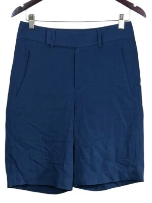 Bermudas Helmut Lang Azul Marino Talla 0 Perfecto Estado Foto 1 de 4