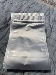 50 Pack Mylar Bags Size 9”x 6” Silver - Picture 1 of 10