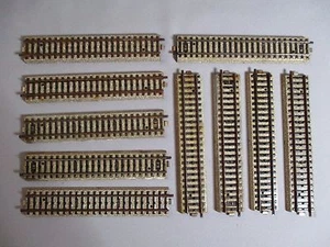 AF384n MÄRKLIN KONVOLUT SCHIENEN KONVOLUT 10 SCHIENEN GERADE HO - Bild 1 von 3