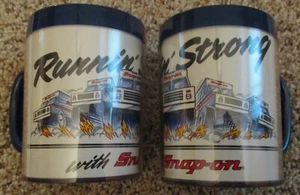 2 TAZAS TÉRMICAS PUBLICITARIAS FUERTES FUNCIONANDO HERRAMIENTAS A PRESIÓN 1987 NUEVAS DE COLECCIÓN ~ ¡EE. UU.! - Imagen 1 de 4