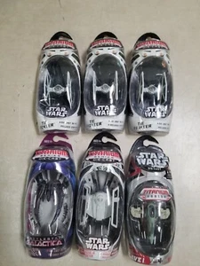 x6 - Imperial Tie-Bomber, Slave I, Titanium Die-Cast Star Wars Micro Machines - Picture 1 of 6