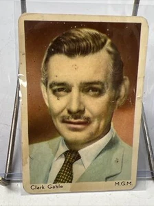 TARJETA DE COLECCIÓN MGM CLARKE GABLE ESTRELLA DE CINE DE HOLLYWOOD - Imagen 1 de 3