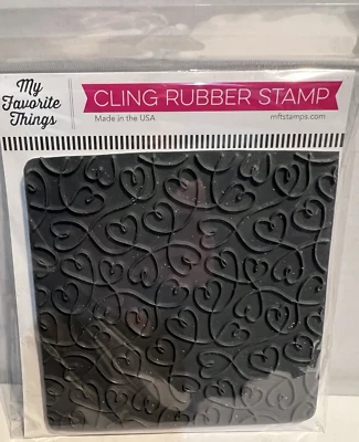 Резиновый штамп My Favorite Things Cling BG-150 Never-Ending Love фон новый - Изображение 1 из 3