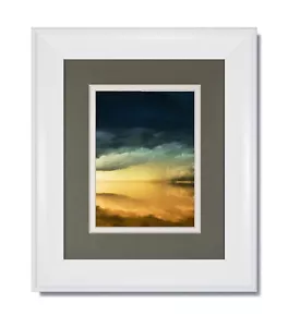 Cornice portafoto ONE 8x10 Metro bianca con tappetino ardesia/bianco, vetro e supporto - Foto 1 di 1