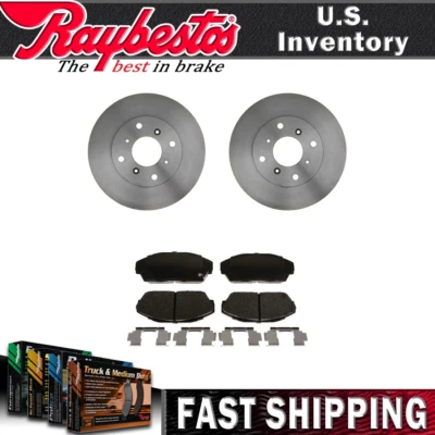 Kit de rotores de freno delanteros pastillas de freno metálicas herrajes para Acura Legend 1986-1987 Foto 1 de 4