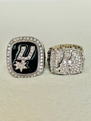 2 PCS San Antonio Spurs World Championship Ring, 🇺🇸 SHIP Cover