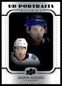 2019-20 Upper Deck UD Portraits Quinn Hughes RC #P-45
