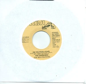 CHIPMUNKS - ON THE ROAD AGAIN (STEREO)/(MONO) (PROMO) (VG+) - Picture 1 of 1
