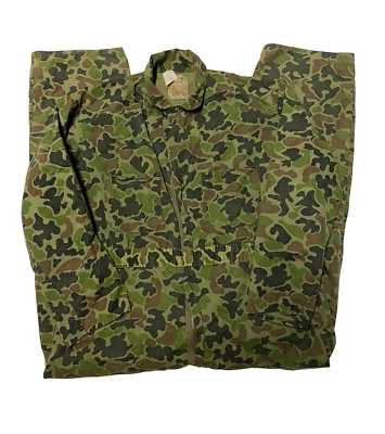 Vintage Hudson Bay Duck Camouflage Overalls Mens XL Herters Made USA Hunting - Image 1 of 4