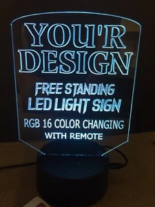 LED Neonlicht Schild RGB maßgeschneidert personalisiert Mann Höhle Spielzimmer - Bild 1 von 12