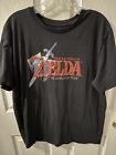 Zelda T Shirt Mens XXL Black Ocarina of Time The Legend of Nintendo 64 Tee