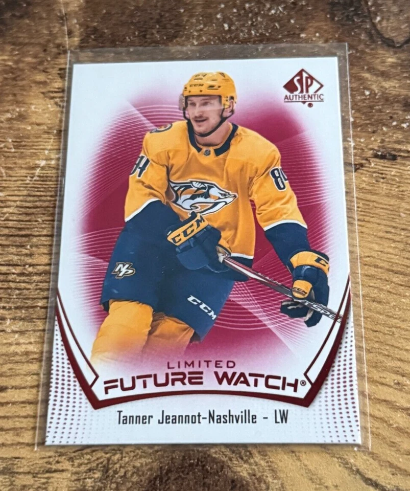 2021-22 SP Authentic Future Watch Limited Red Tanner Jeannot #198 Rookie - Image 1 of 1
