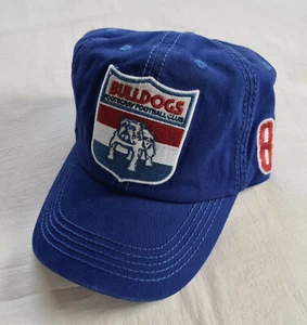 Western Bulldogs AFL FE1373 Adults Retro VFL Logo Embroidered Cap One Size New - Picture 1 of 5