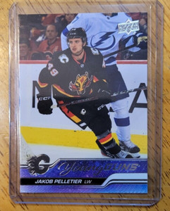 2023-24 upper deck series 1 young guns Jakob Pelletier Calgary Flames #208 RC
