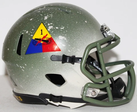 2022 Army Black Knights Custom Riddell Mini Helmet vs Navy Cover
