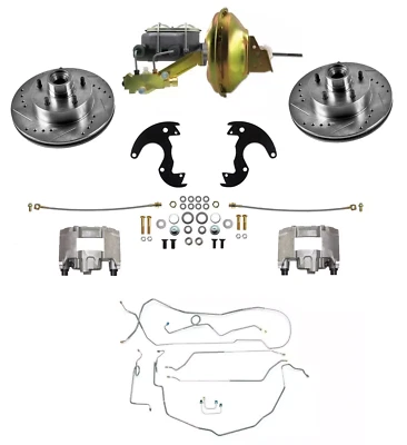 GM 1964-72 A, F, X Body Disc Brake Conversion, w/ Power & Line Kit, 14" Wheels - Image 1 of 4