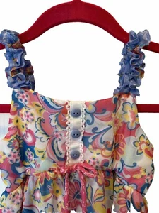 Jona Michelle summer tiered  sun dress Boho girls size 6 - Picture 1 of 6