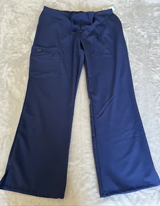 Jockey Maximum Comfort Womens Scrub Pants Large Peite Navy Blue NWT - Picture 1 of 4