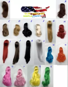 1/6 Scale Woman Hair Wig 3.0 NEW Multi Colors For 12 "Female Head Sculpt ❶USA❶ - Imagen 1 de 34