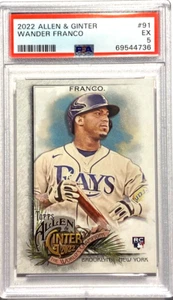 2022 Topps Allen & Ginter Baseball #91 WANDER FRANCO RC PSA 5 - Picture 1 of 2
