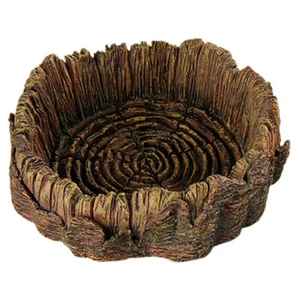 Repstyle Trunk Feeding Dish Bowl Reptile Viv Mealworm Decoration Forest 13cm - Picture 1 of 1
