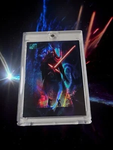 🔥2024 Topps Chrome Star Wars Galaxy Awakening Kylo Ren Aqua Lava Refractor /175 - Picture 1 of 2