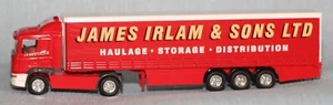 CORGI SUPERHAULERS 59509 1:64 SCANIA CURTAINSIDE LORRY JAMES IRLAM BOXED - Picture 1 of 13