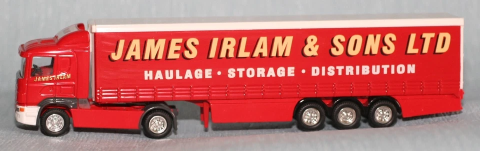 CAMIÓN CORGI SUPERHAULERS 59509 1:64 SCANIA LADO CORTINA JAMES IRLAM EN CAJA Foto 1 de 4