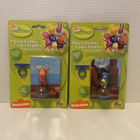 *SEALED* THE BACKYARDIGANS LOT OF 2 Play & Display Finger Puppets TYRONE & PABLO Cover
